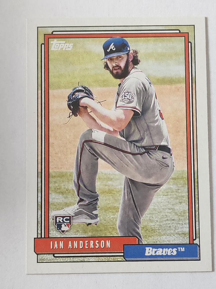 Ian Anderson Topps Baseball Card #T92-7 Rookie Card 🏈