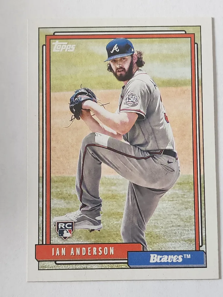 Ian Anderson Topps Baseball Card #T92-7 Rookie Card 🏈 thumbnail