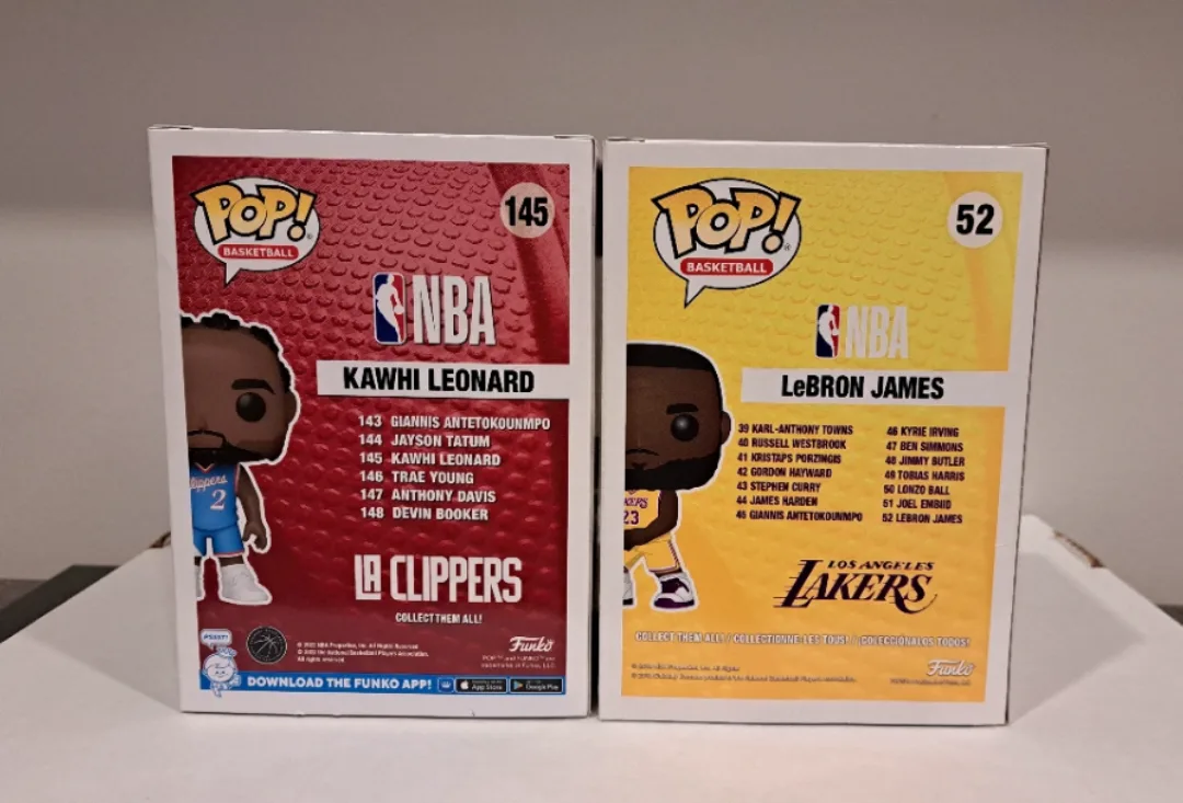 NBA 🏀 Kawhi Leonard 145 & LeBron James 52 Funko Pop! image indicator(3)