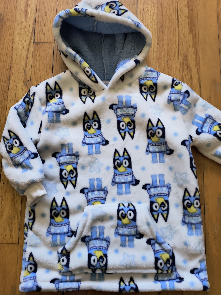 Bluey Fleece Hoodie Size 5T