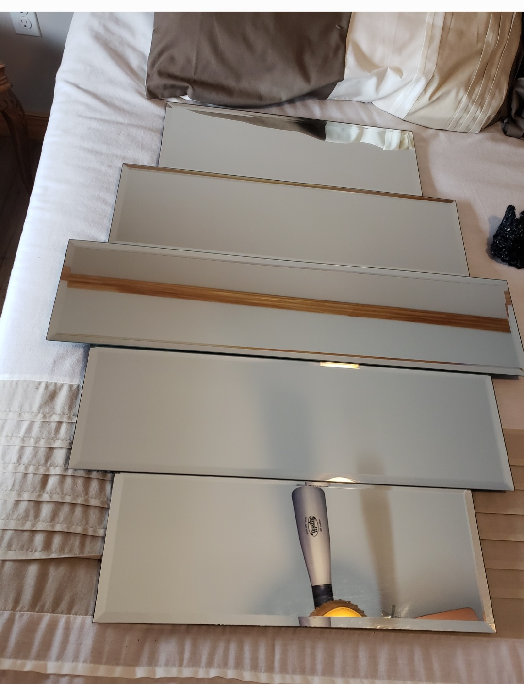 Five-Piece Modern Bevelled Mirror - photo 2