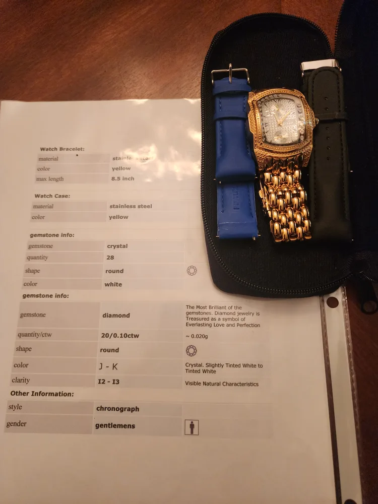 Men's Freeze Gold Tone Watch with Extra Bands image indicator(4)