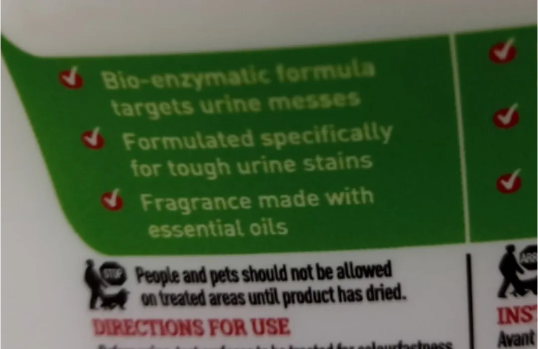 Cat Urine odor/stain remover 64ozs image indicator(4)