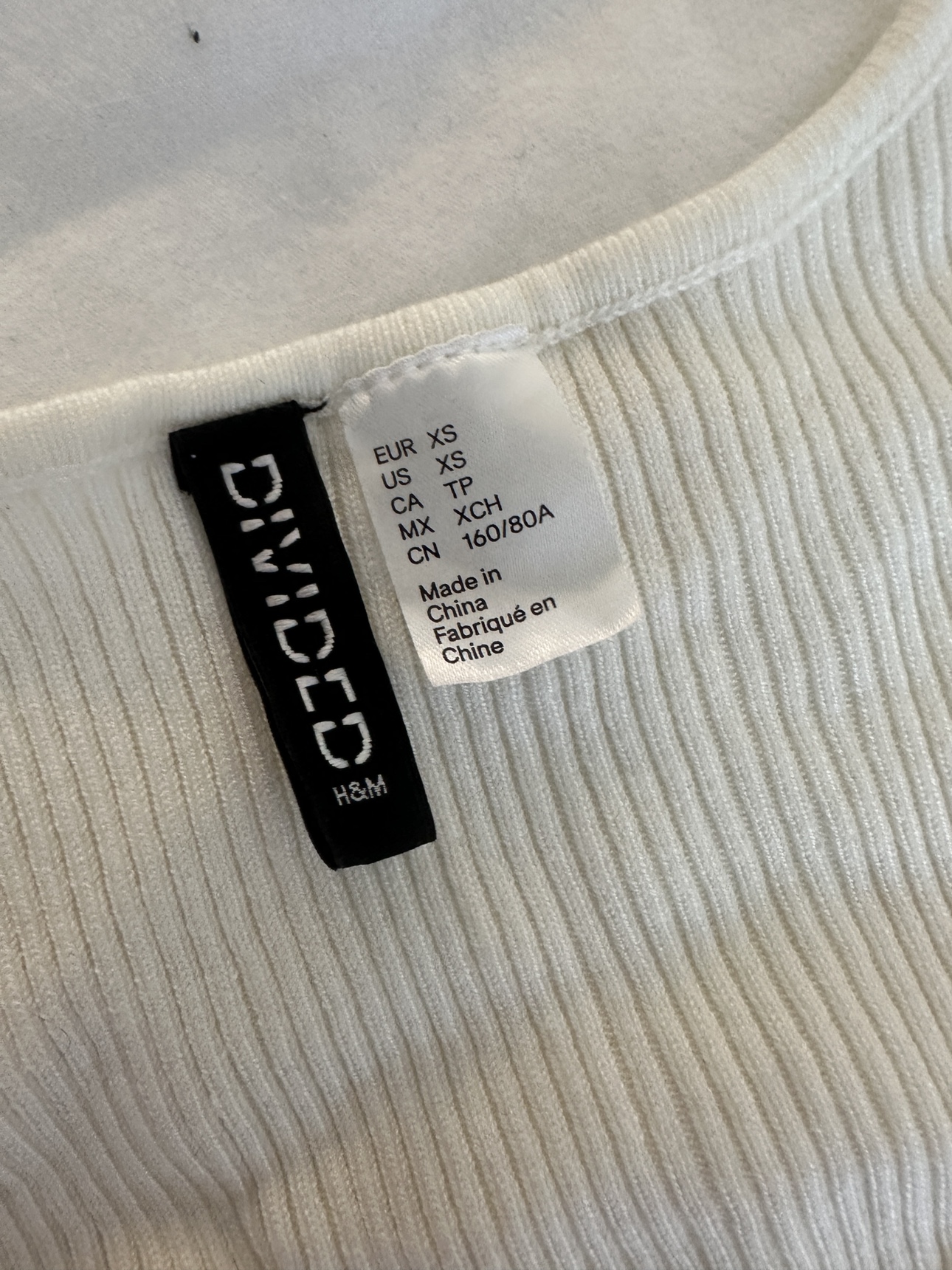 H&M white long sleeve shirt - photo 2