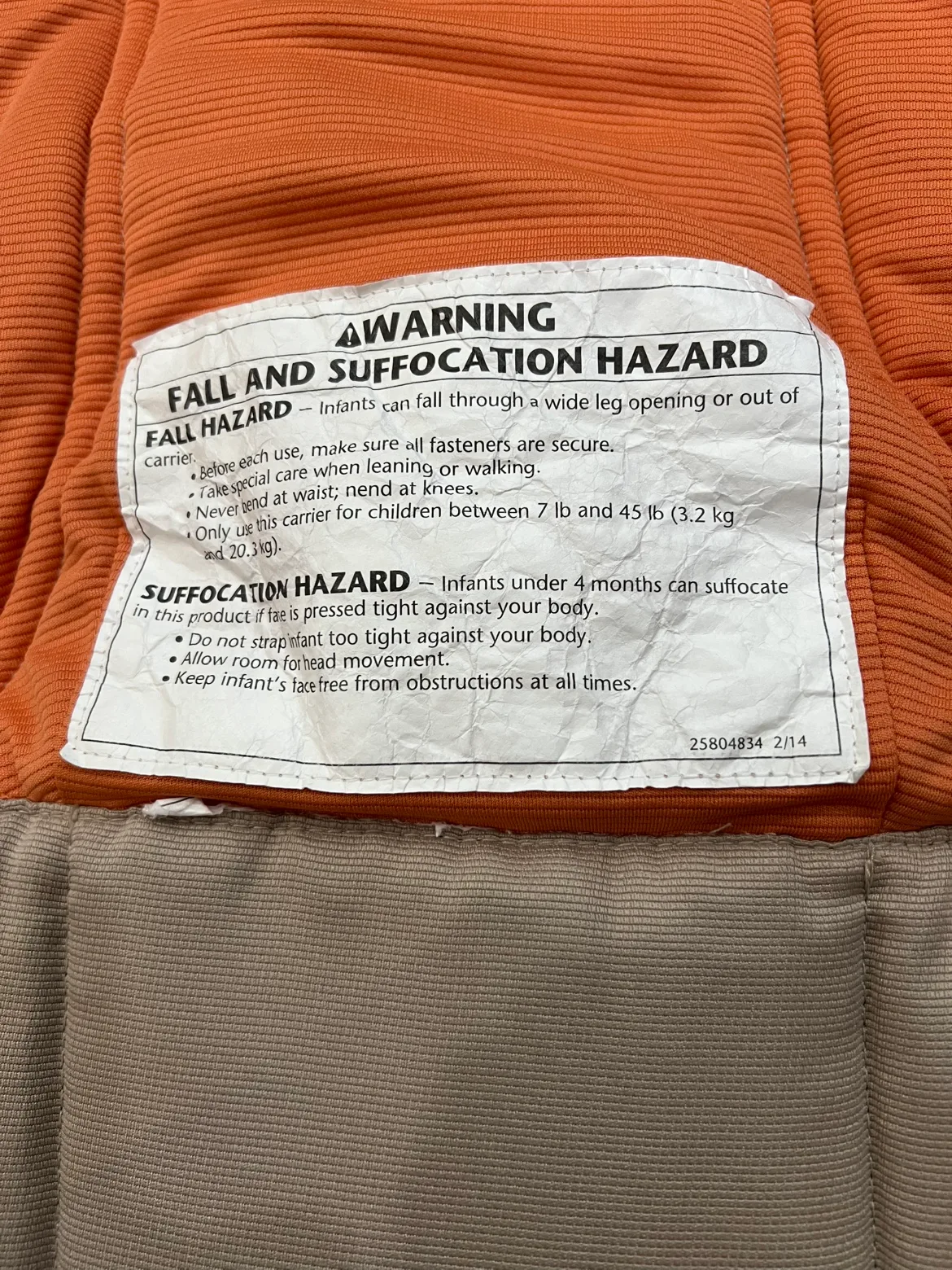 Evenflo Baby Carrier image indicator(4)