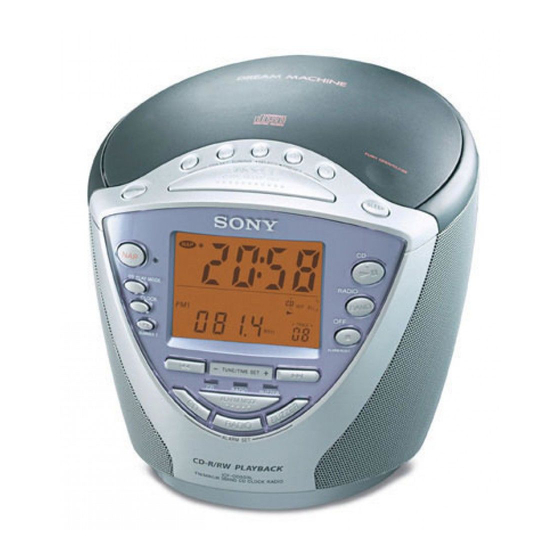 #freecycle Sony Dream Machine CD/Clock Radio  Model# ICF CD853