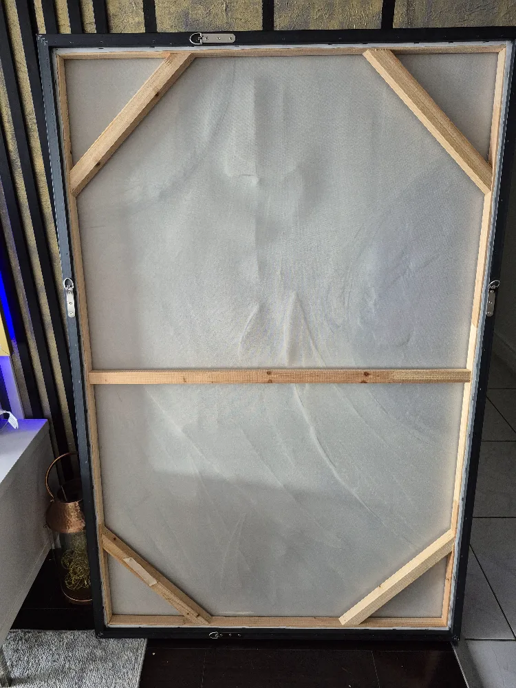 Large Abstract Canvas Wall Art - Grey and White image indicator(4)