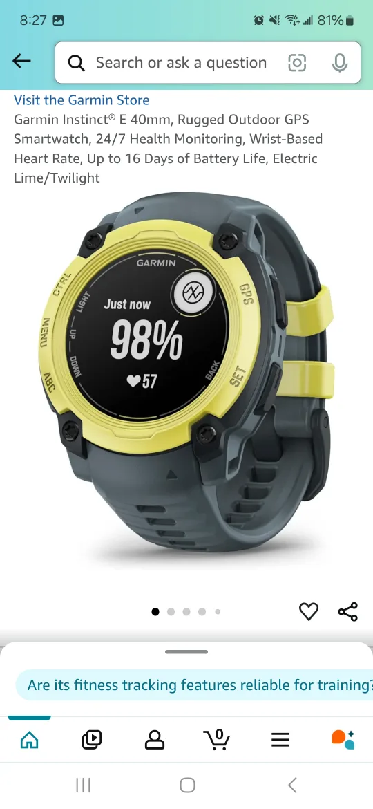 Garmin Smart Watch image indicator(3)