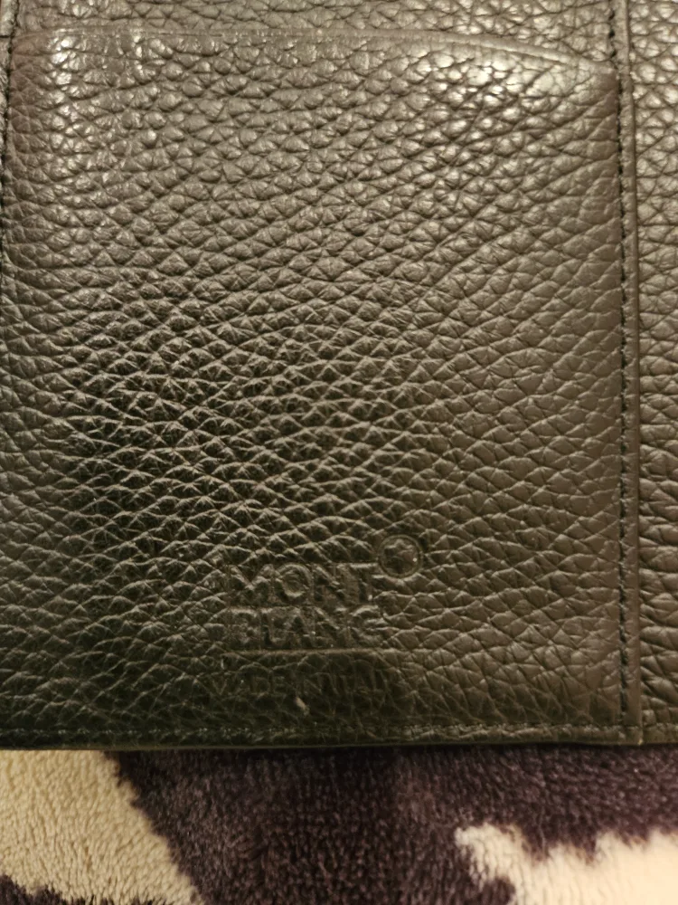 Montblanc Black Leather Wallet image indicator(3)