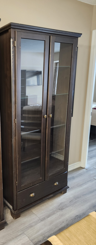 Cabinet with glass doors