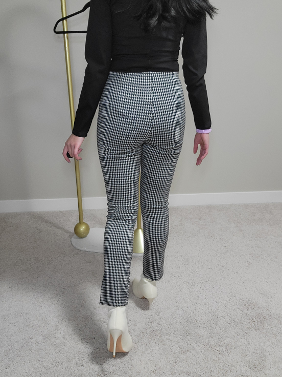 Black and White Houndstooth Pants - photo 2