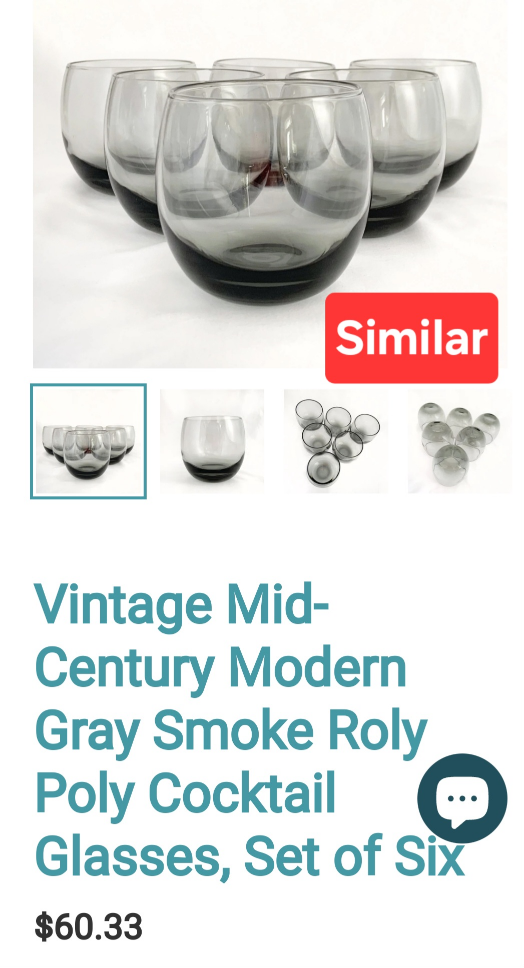 Vintage Smoked Glass Tumblers - Set of Twelve - photo 3