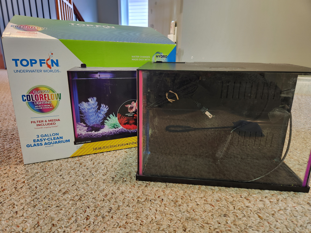 Top Fin 3 Gallon Aquarium Kit with Accessories