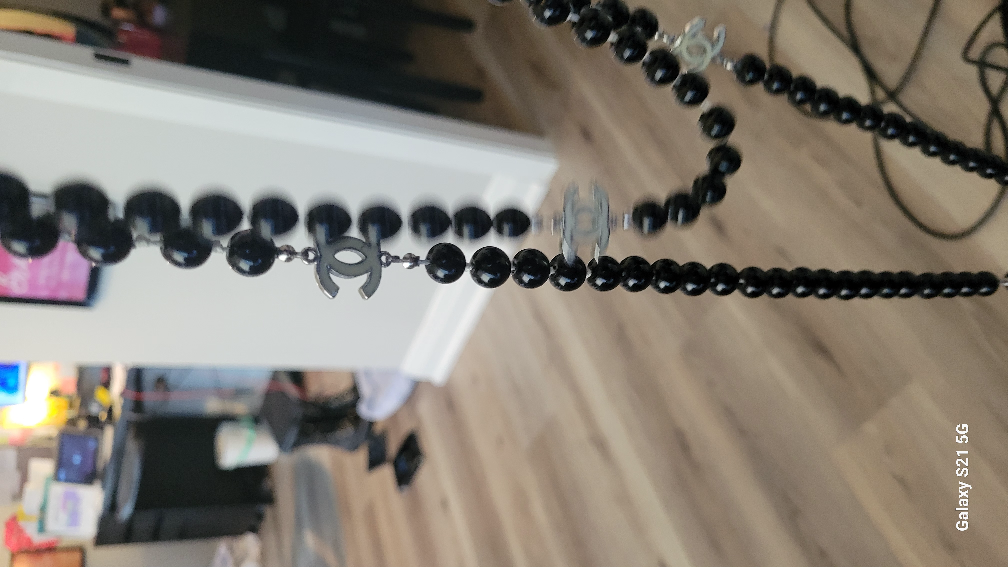 Black Bead long Necklace - photo 3