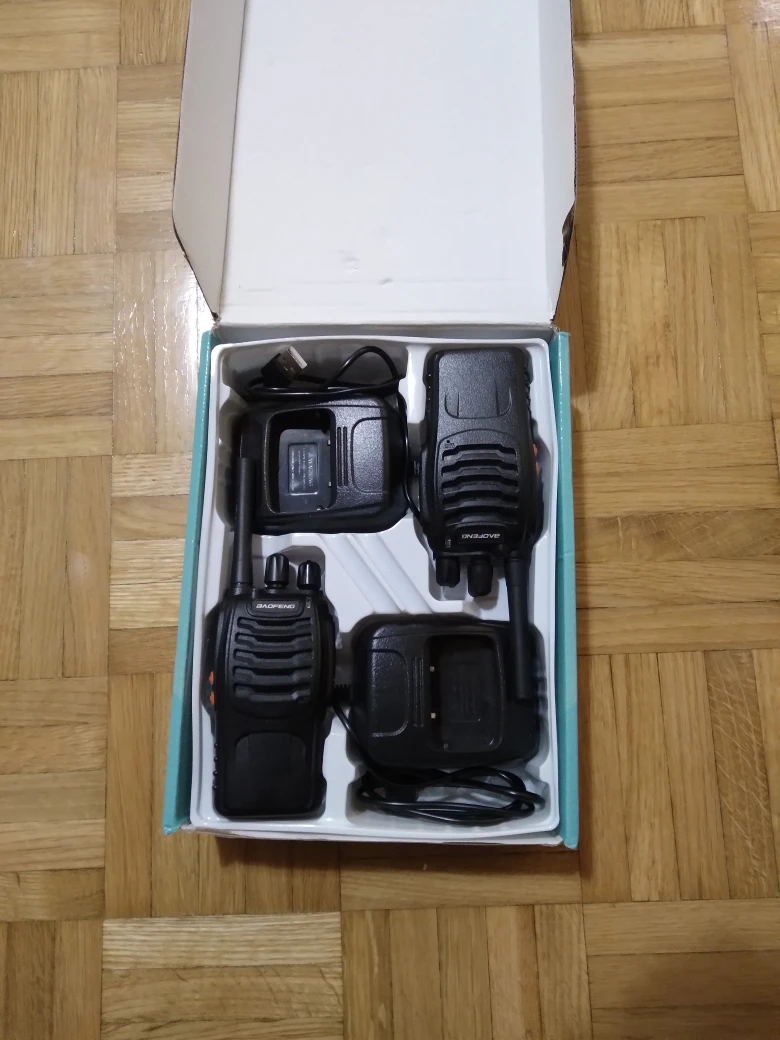 Pair of Professional FM Transceivers with Chargers - photo 2