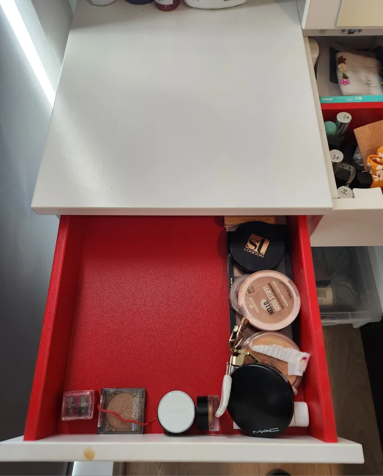 Vanity Desk with Mirror and Drawer image indicator(2)