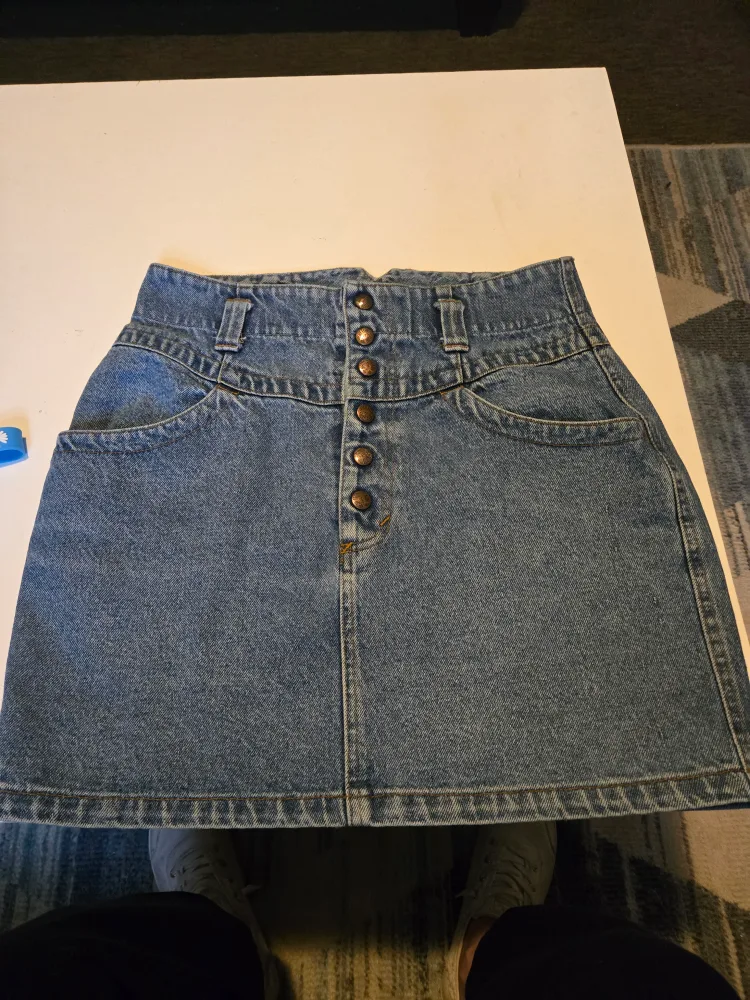 Vintage United Colors of Benetton Denim Mini Skirt thumbnail