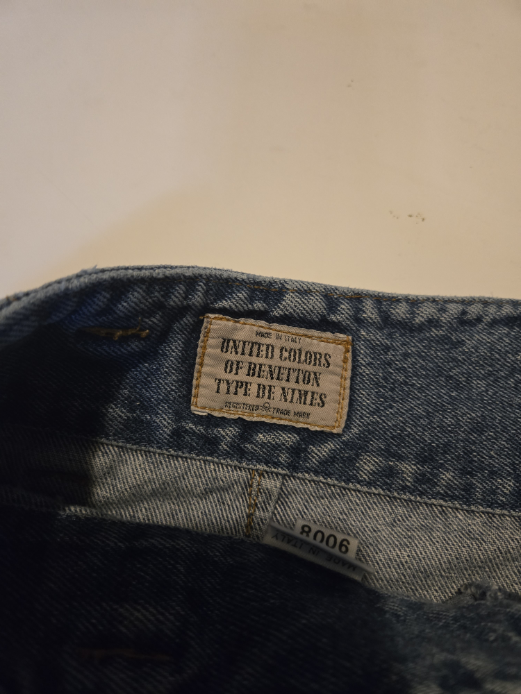 Vintage United Colors of Benetton Denim Mini Skirt - photo 2