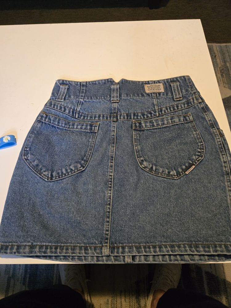 Vintage United Colors of Benetton Denim Mini Skirt - photo 3