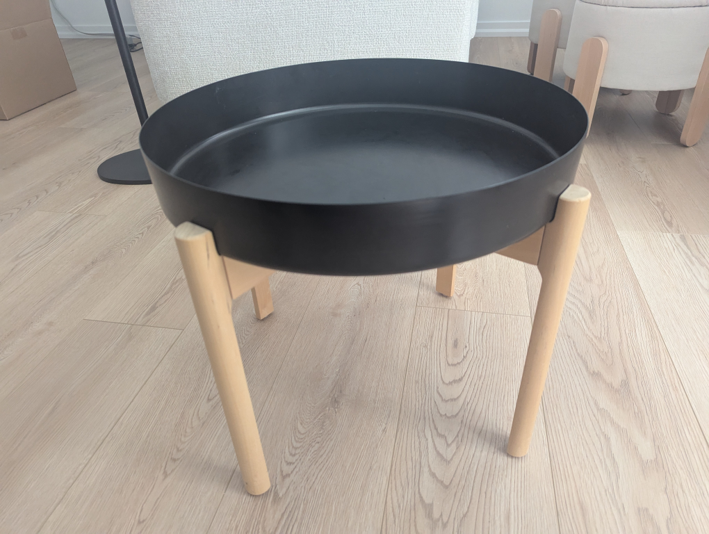 Metal & wood coffee / side / end table, LIKE NEW