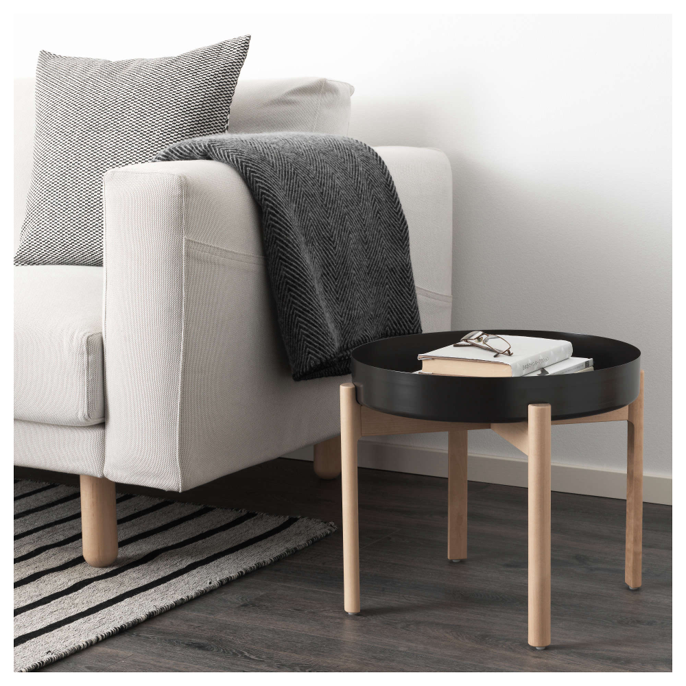 Metal & wood coffee / side / end table, LIKE NEW - photo 2