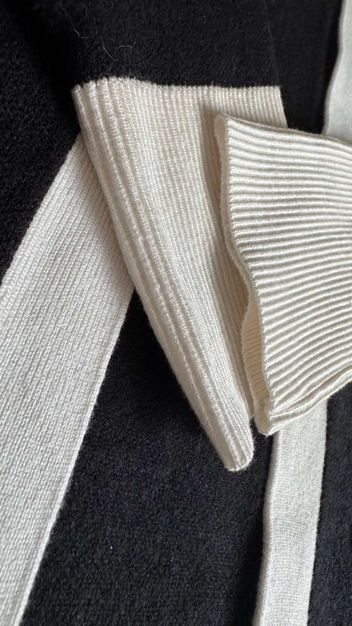 New! Express black/white knitted cardigan image indicator(5)