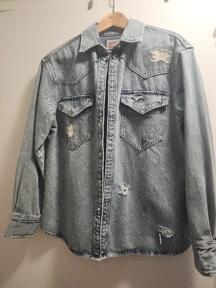 Levi's Distressed Denim Shirt image indicator(2)