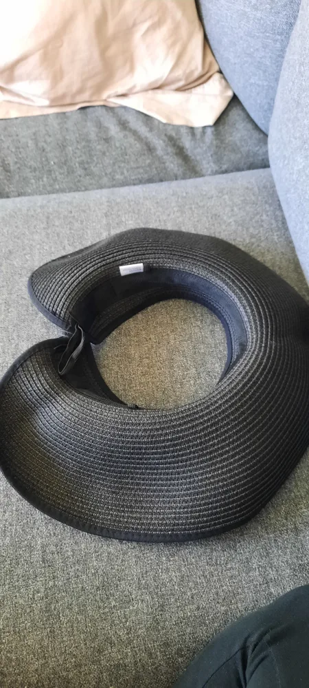 Black Straw Sun Visor image indicator(2)