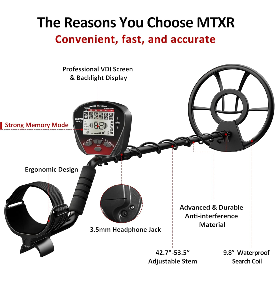 DR.ÖTEK Metal Detector for Adults
