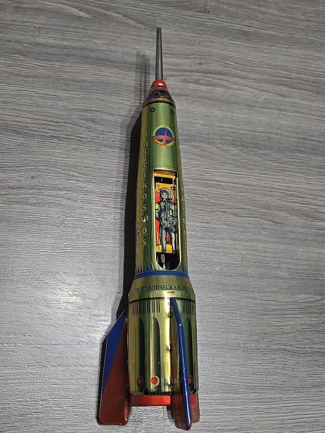Vintage Interkosmos USSR Rocket Tin Toy image indicator(8)