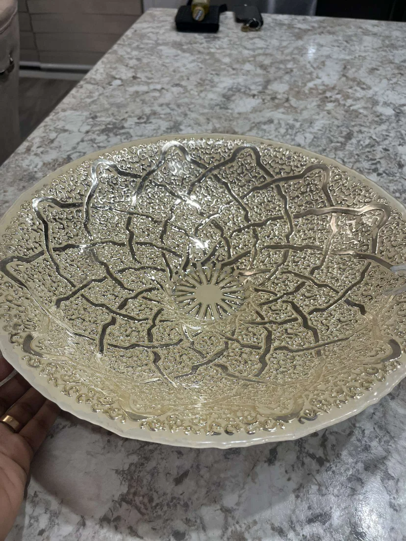 Large Decorative Glass Bowl image indicator(2)
