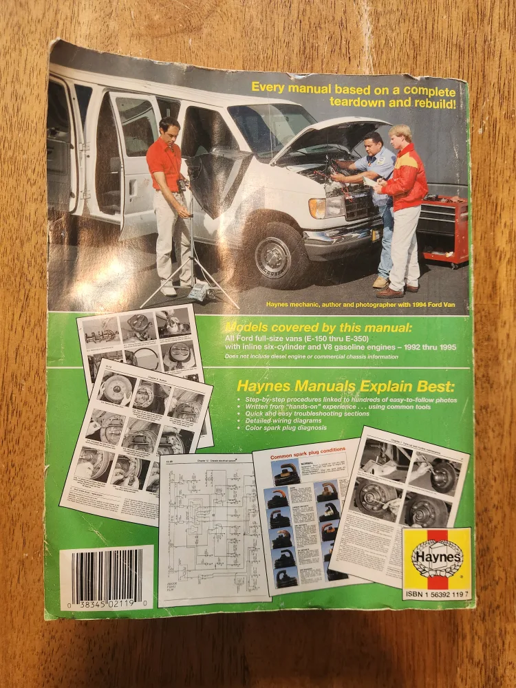 Haynes Automotive Repair Manual Ford Vans image indicator(2)