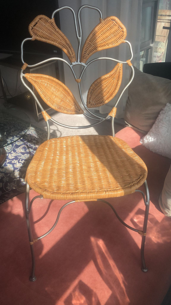 Unique Wicker Metal Patio Dining Set for small spaces  - 3 Piece - photo 2
