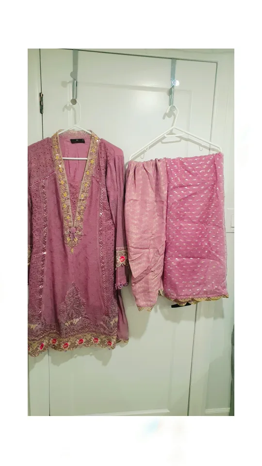 Gorgeous Pink Shalwar Kameez Suit with Dupatta image indicator(5)