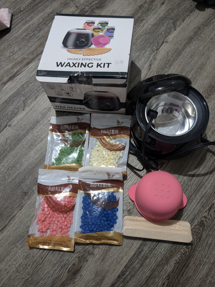 Waxing Kit with Wax Heater and Hard Wax Beans