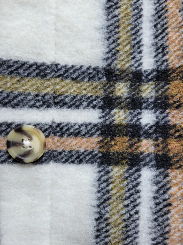 Zara Girls  Plaid Flannel Shirt Jacket image indicator(4)