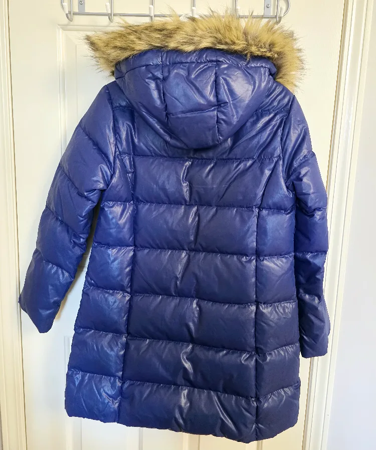 Women's Puffer Jacket with Faux Fur Hood image indicator(2)