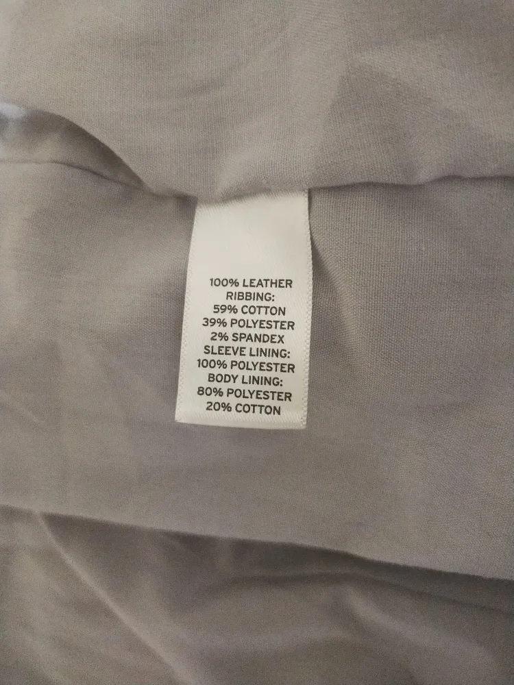 Trouvé Grey Leather Jacket Size Large image indicator(3)