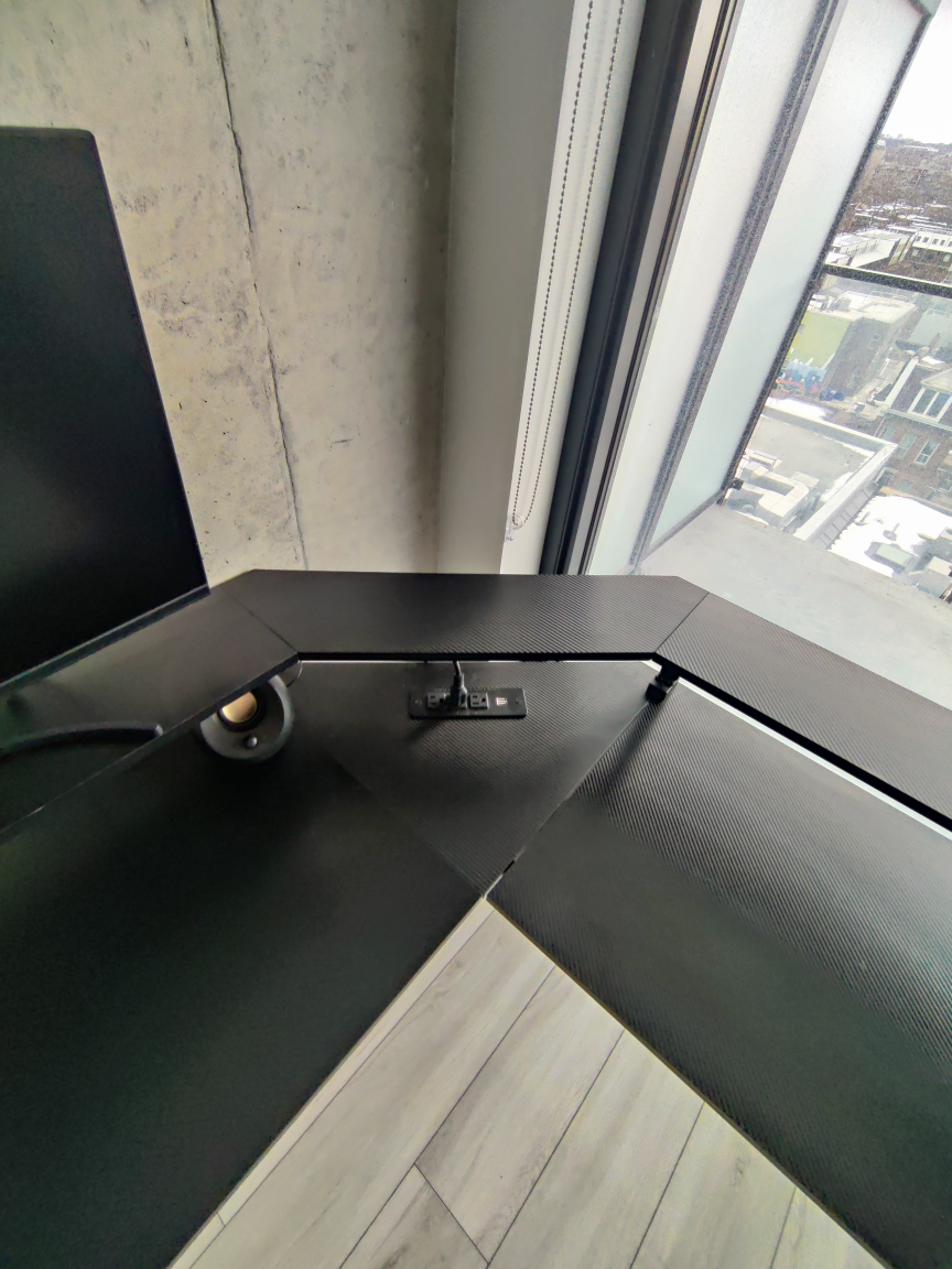 Mr IRONSTONE Gaming Desk – L-Shaped, Power Outlet – 50” - photo 4