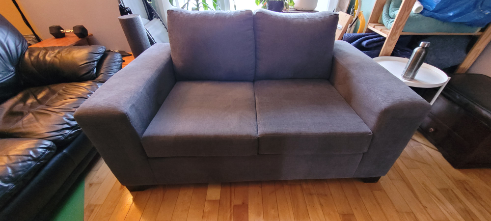 Grey Two-seater Sofa