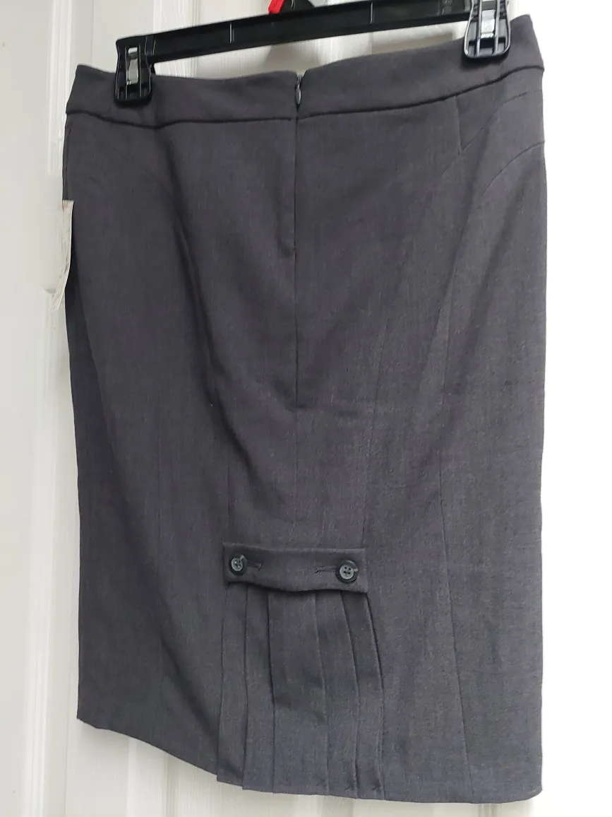 Brand New Pencil Skirt Charcoal Grey NWT thumbnail