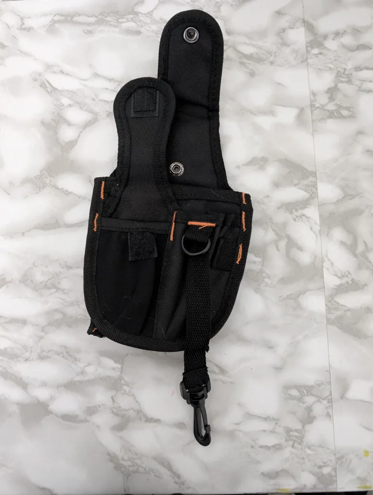 Black Tool Pouch with Belt Clip image indicator(2)