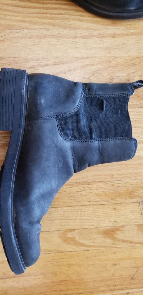 Women's Black Leather Chelsea Boots - Size 7 1/2 image indicator(2)