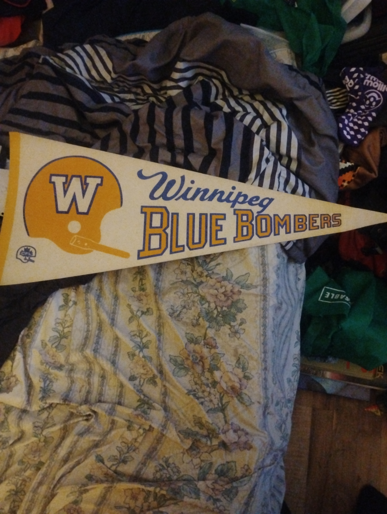 Vintage Winnipeg Blue Bombers Pennant