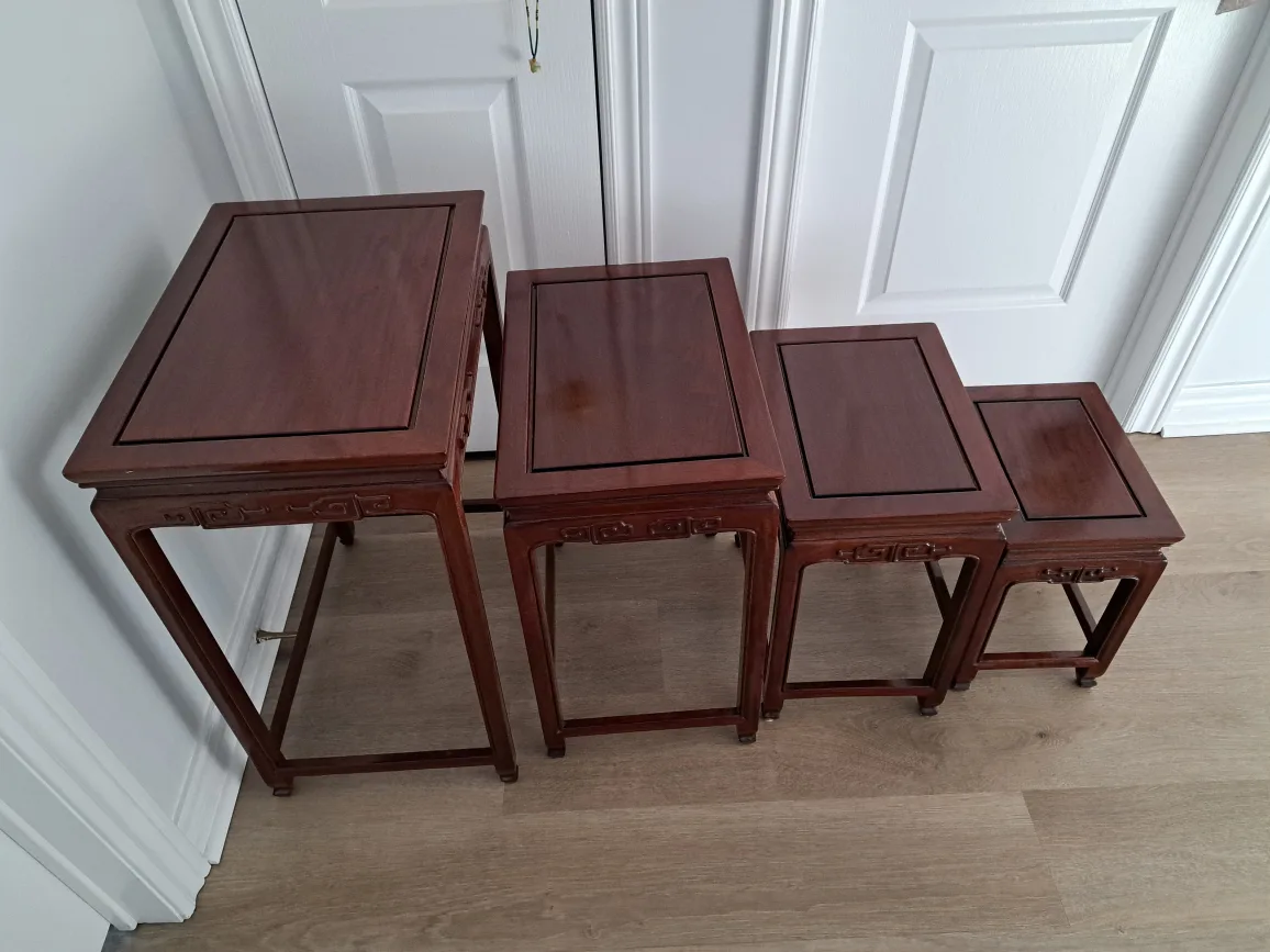 Set of Four Vintage Chinese Nest of Tables image indicator(5)