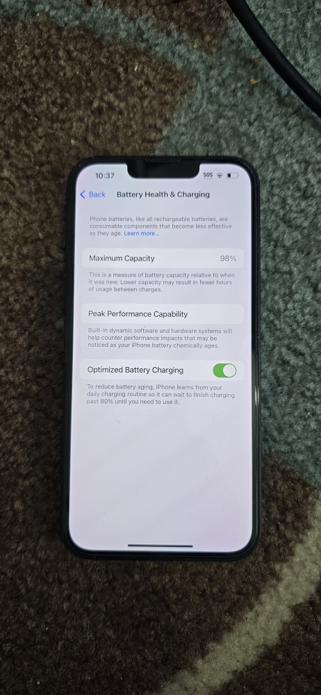 iPhone 12 - Cracked Back - 98% Battery Health