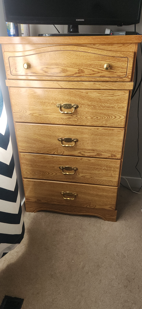 Five-Drawer Wooden Chest of Drawers - photo 3