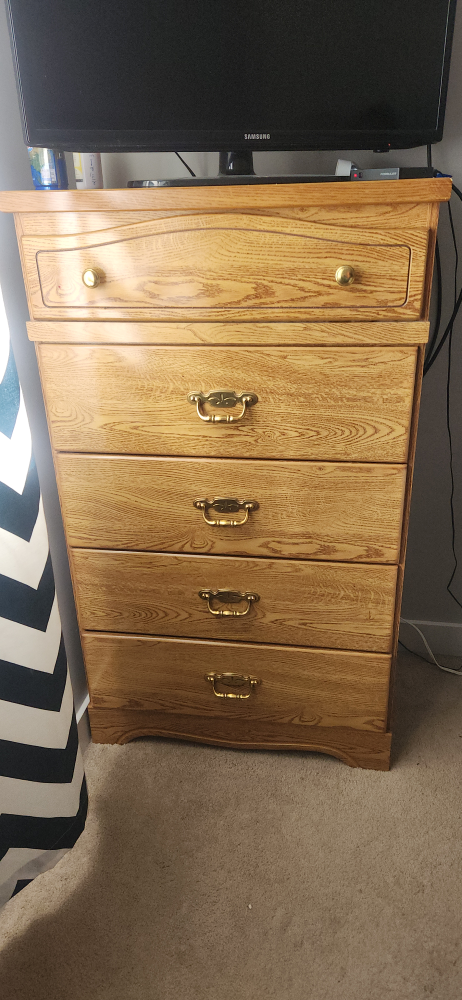 Five-Drawer Wooden Chest of Drawers - photo 4