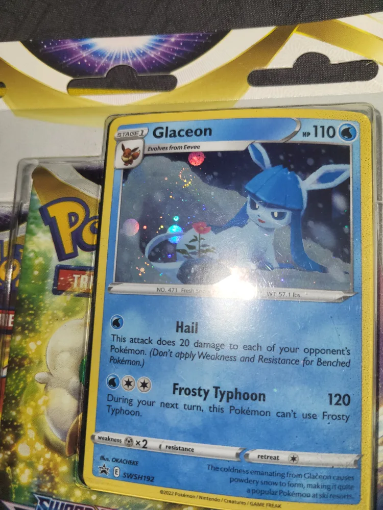 Sealed. 🌀Glaceon🌀 Brilliant Stars 3 Pack Blister image indicator(2)