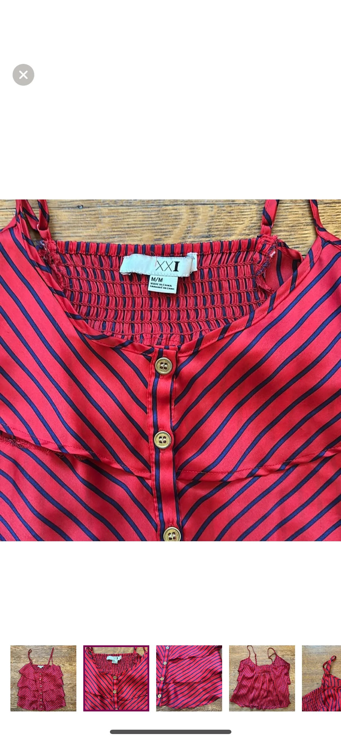 Striped satin-like tank top image indicator(2)